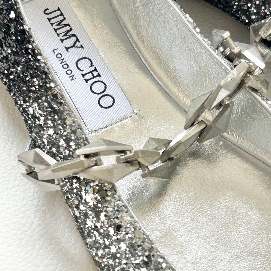 新品✨ジミーチュウ Diamond Tilda フラットシューズ グリッター