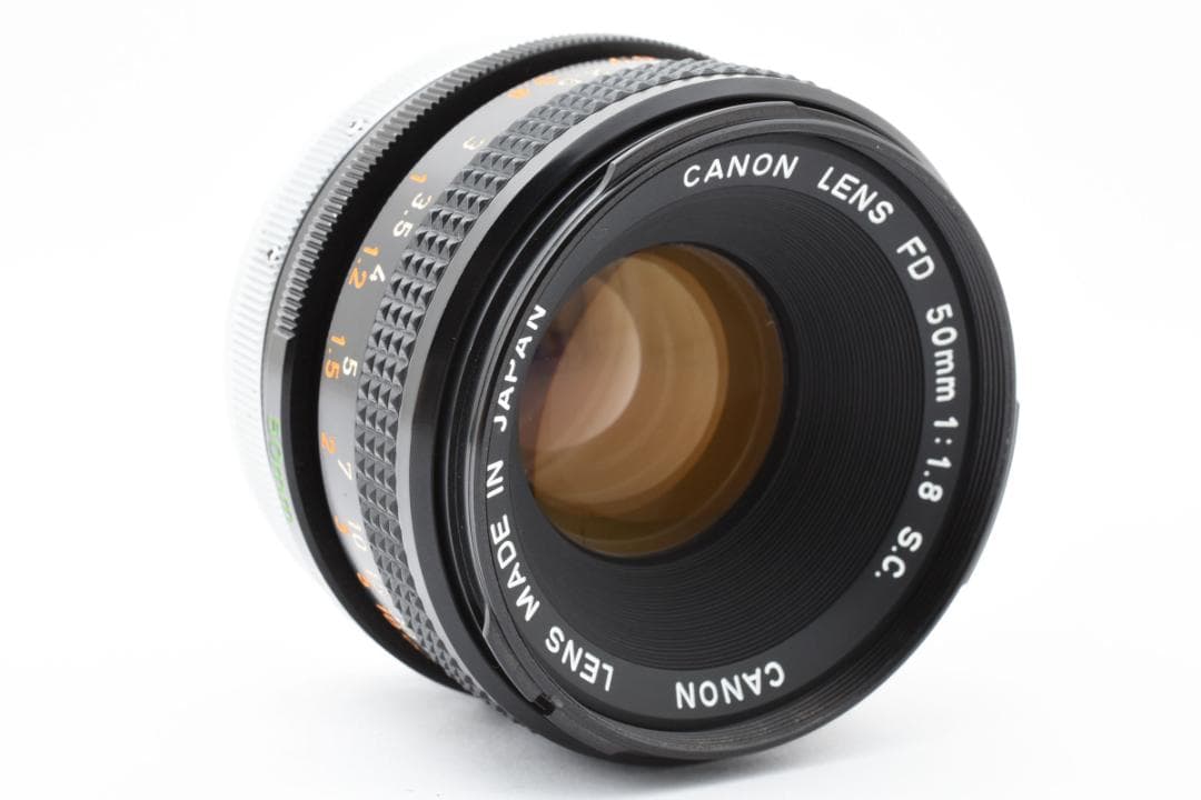 超美品 CANON FD 50㎜ f1.8 S.C MF レンズ　B772