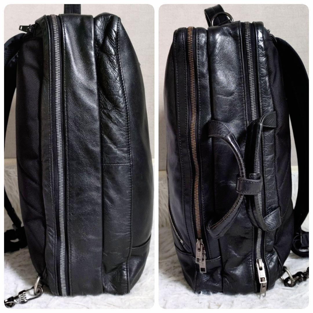 LUGGAGE LABEL　ELEMENT　ブリーフケース　レザー　ブラック