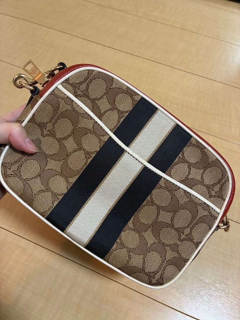 COACH ショルダーバッグ ブラウン/オレンジ