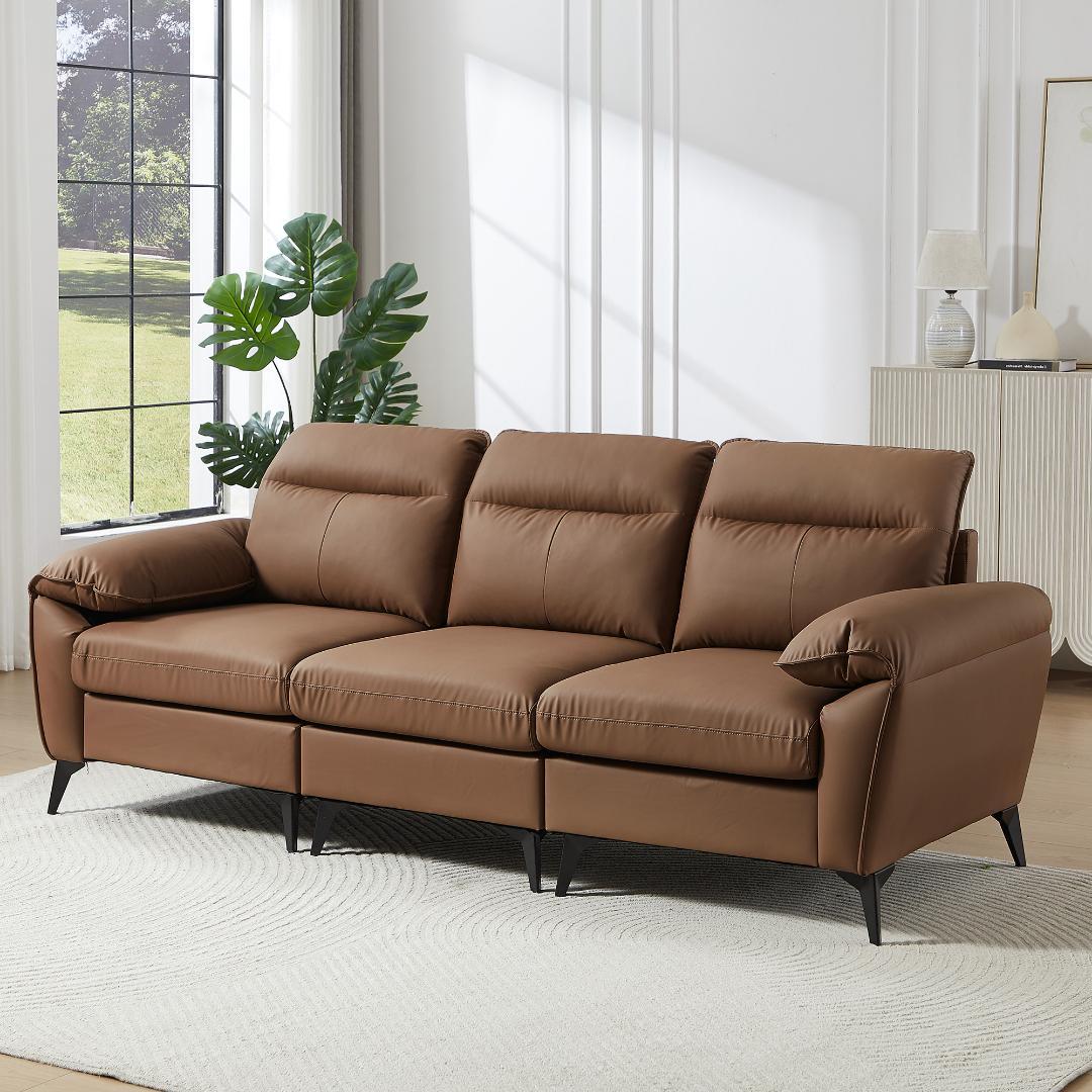 ソファー ソファ 3人掛け 幅205cm 3人掛け 北欧 【キャメル】