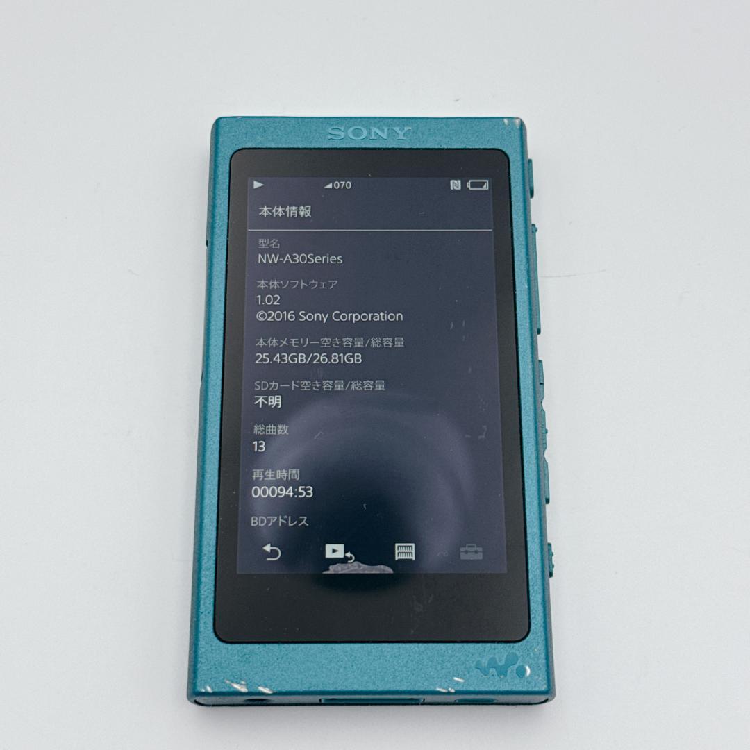 【良品】SONY WALKMAN NW-A36 ブルー