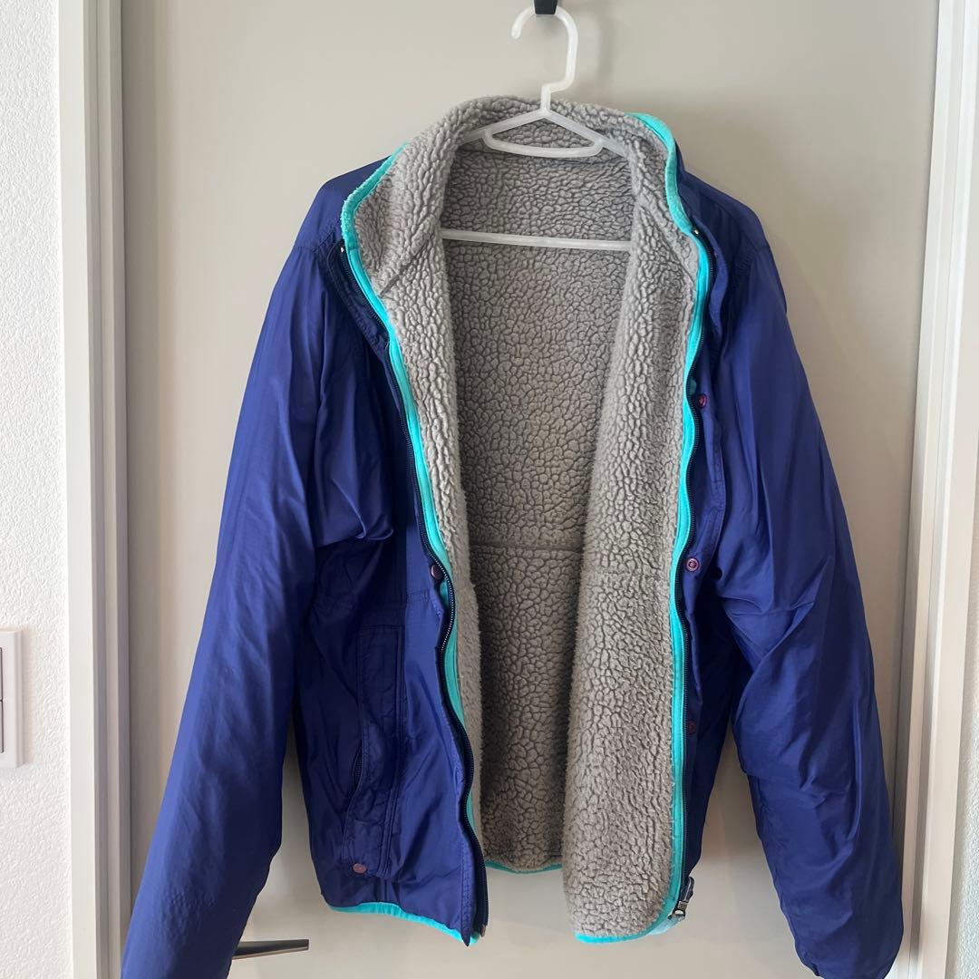 patagonia glissade ヘザーグレー コバルト パイルグ