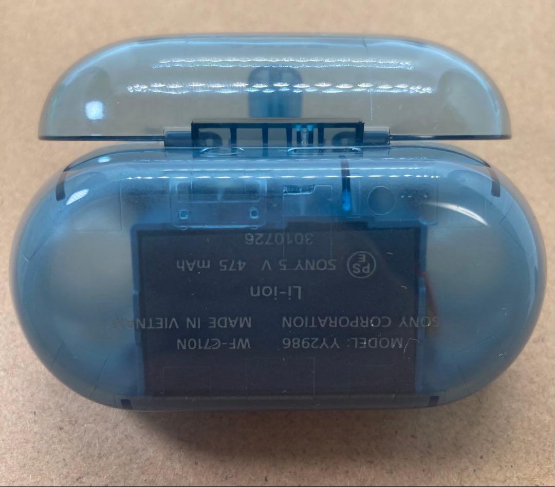 【ほぼ新品】SONY WF-C710N【グラスブルー充電ケース】