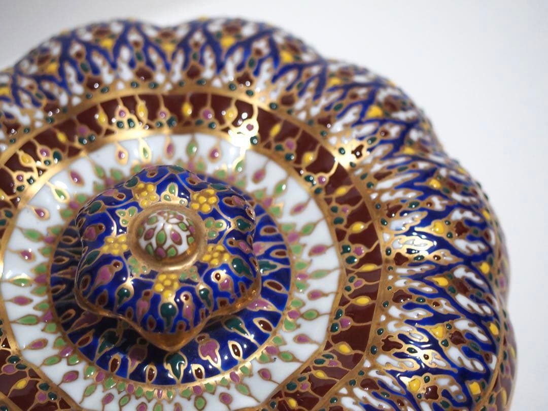 未使用　タイ土産　ハンカチ　ベンジャロン焼き 蓋物　まとめ売り