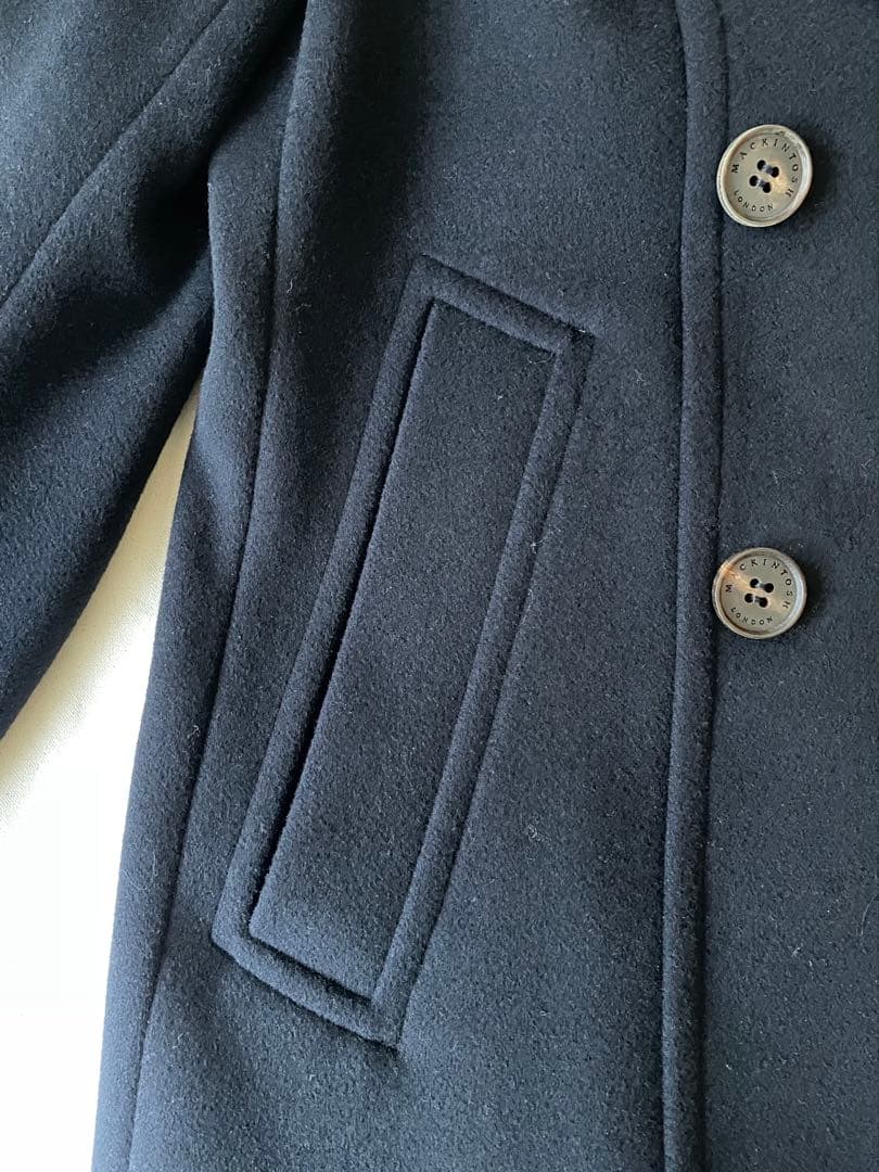 【エリザベス】マッキントッシュロンドン　ネイビー ピーコート