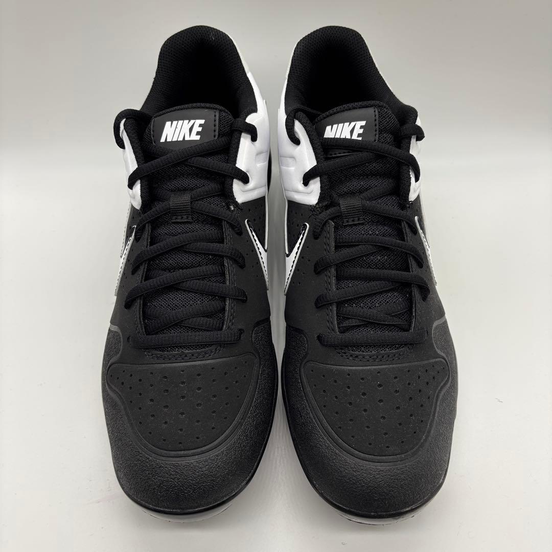 NIKE 野球 スパイク ポイント ホワイト ブラック 白 黒 21.5㎝ 少年