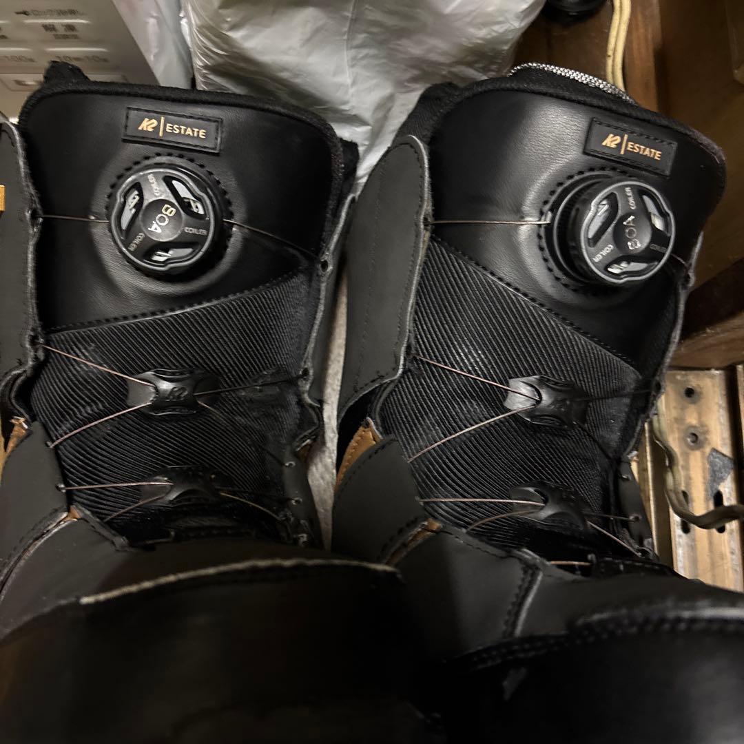 SPACE WEATER K2スノーボードブーツ ブラック子供用！