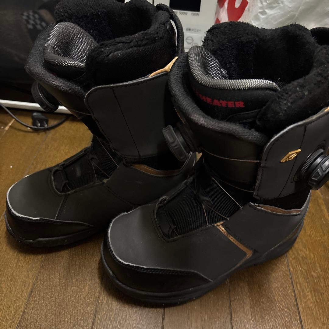 SPACE WEATER K2スノーボードブーツ ブラック子供用！