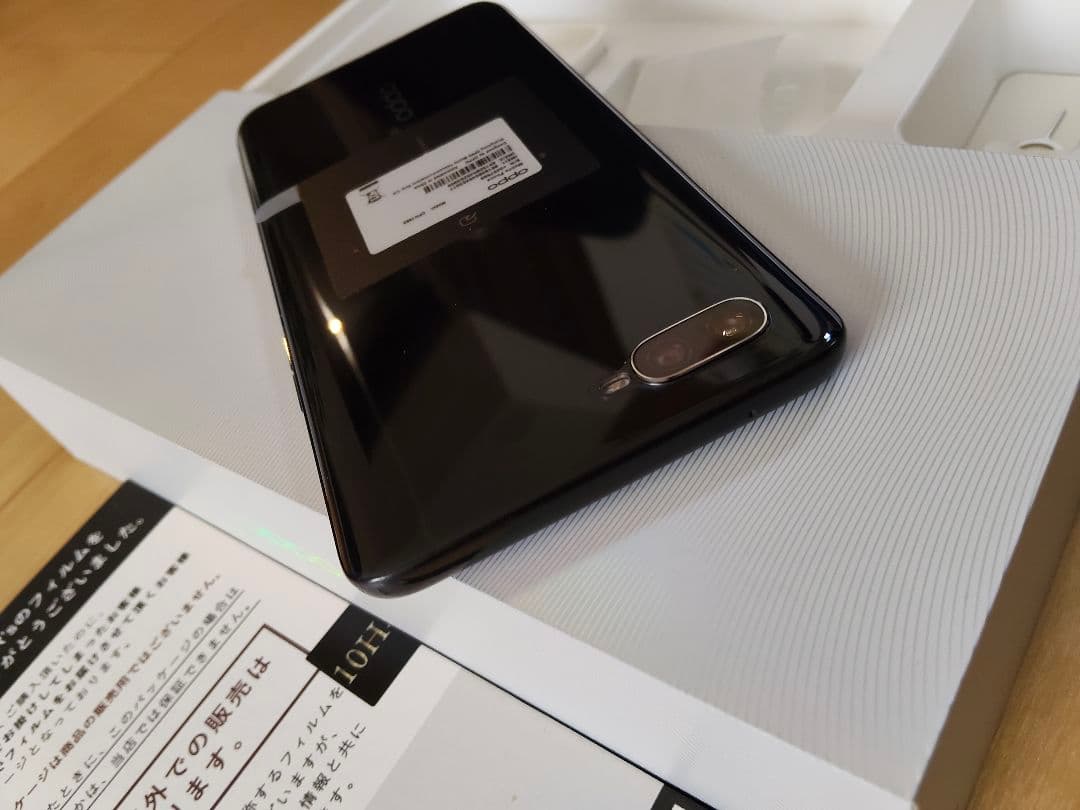 美品 OPPO オッポ Reno A ブラック SIMフリー シムフリー