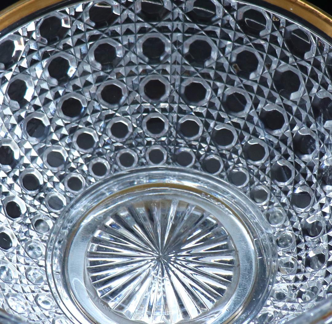 オールド・バカラ 美術館級 特注品 2kg 金縁特大鉢 ディアマンピエーリー