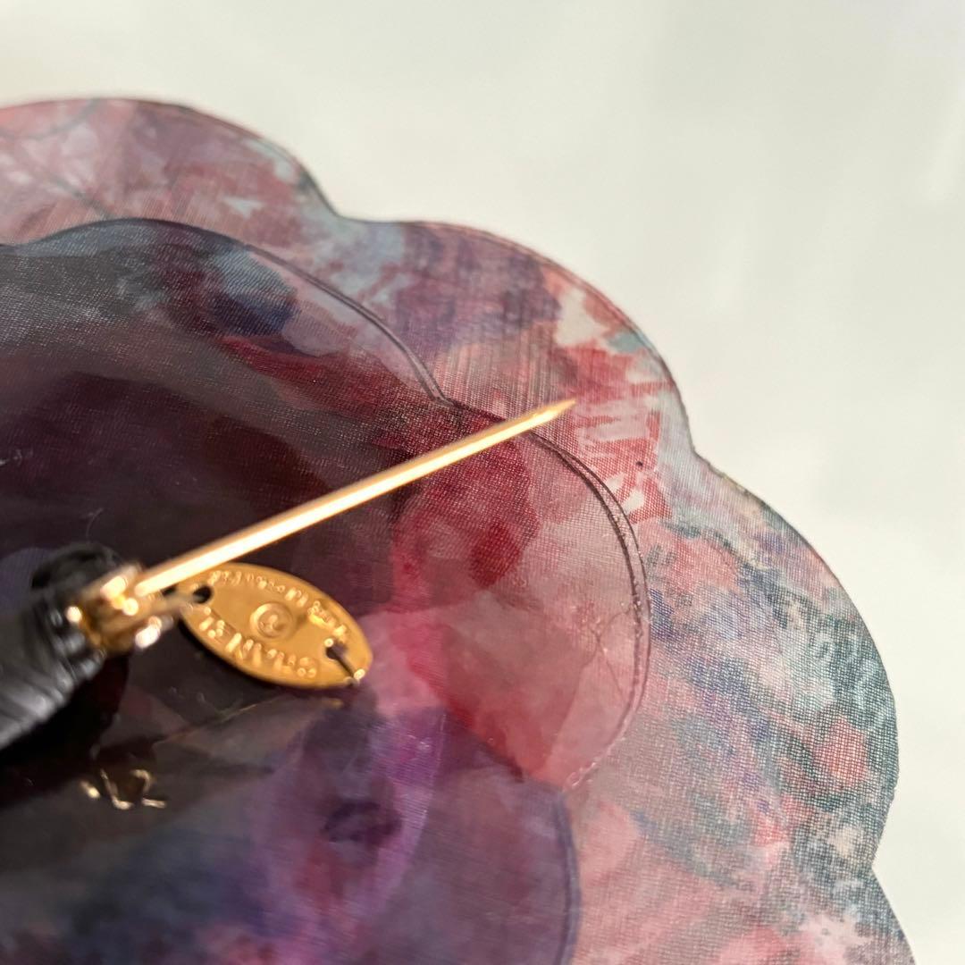 シャネル カメリア ブローチ 花型 ブローチ ココマークヴィンテージ