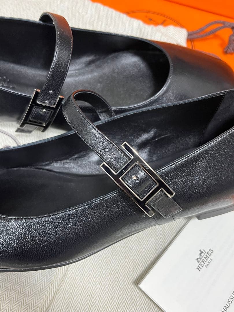 【新品】エルメス ジェーン バレエシューズ 39