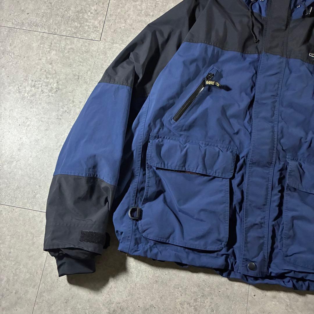 00s BassProShops GORE-TEXマウンテンパーカー黒青テック
