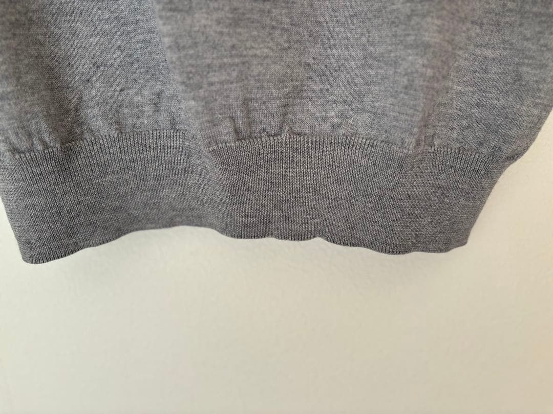 48 クルチアーニ CRUCIANIタートルネック ニット ライトグレー
