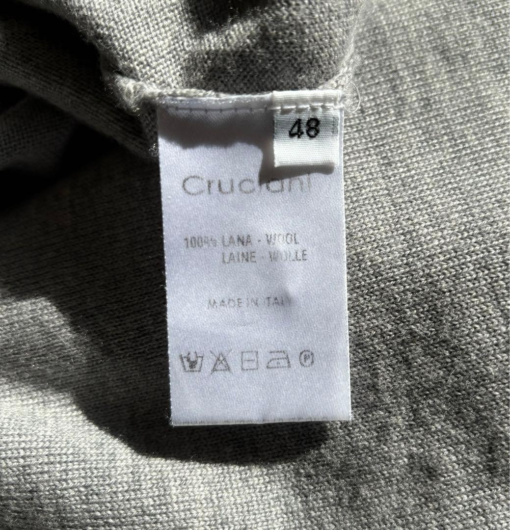 48 クルチアーニ CRUCIANIタートルネック ニット ライトグレー