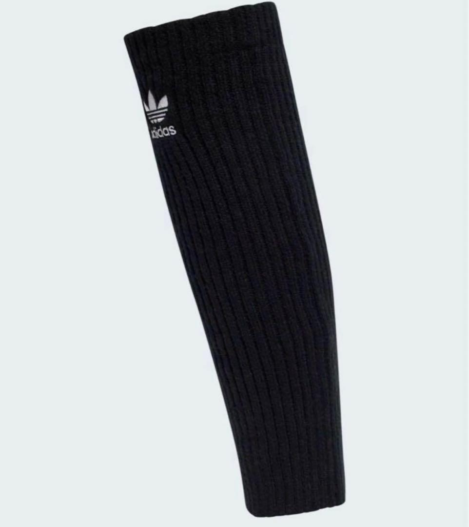 adidas リブ編み　レッグウォーマー2点セット