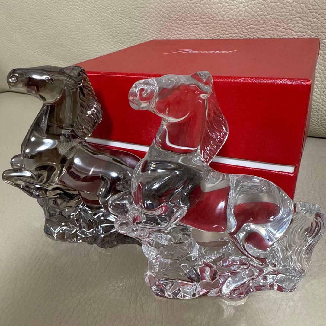 バカラ　干支　ウマ　シルバー極美品