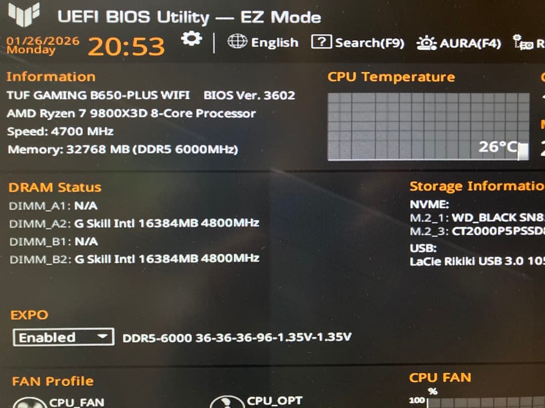 TUF GAMING B650-PLUS WIFI マザーボード
