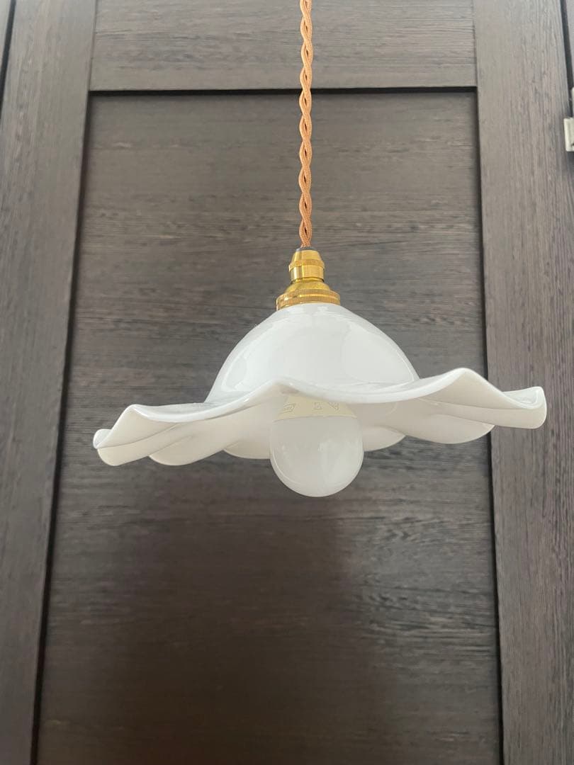 フランスのアンティークミルクシェード照明 1930年代