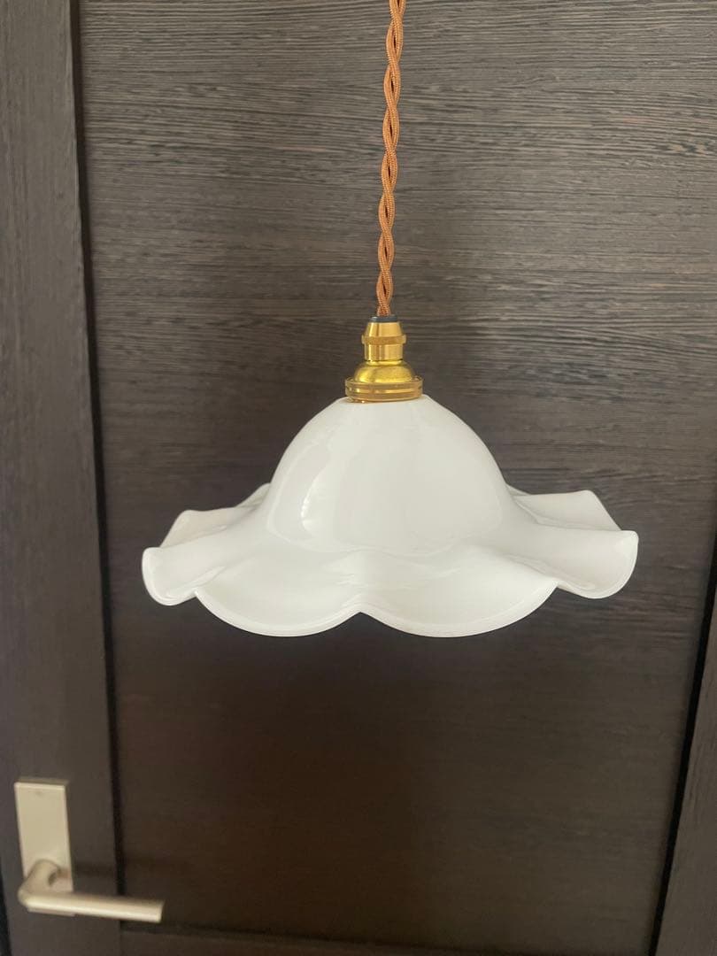 フランスのアンティークミルクシェード照明 1930年代