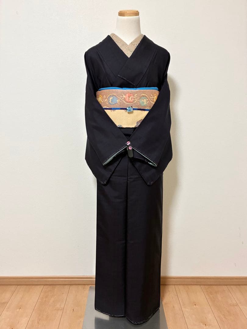 袋帯　洒落袋　カラフルな幾何学　正絹