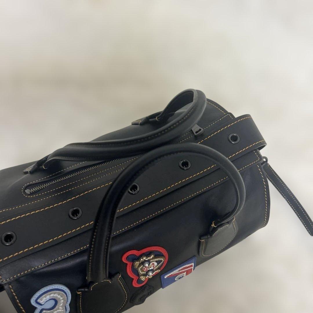 【未使用級】COACH 2way ショルダー ハンドバッグ クラブタン　ワッペン