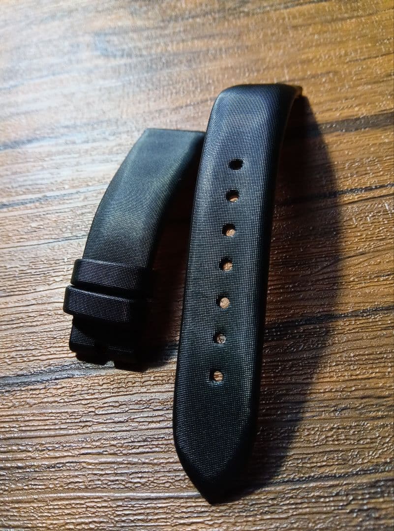 オメガ　純正　サテン　ベルト　ストラップ　18mm ブラック　トレゾア　未使用