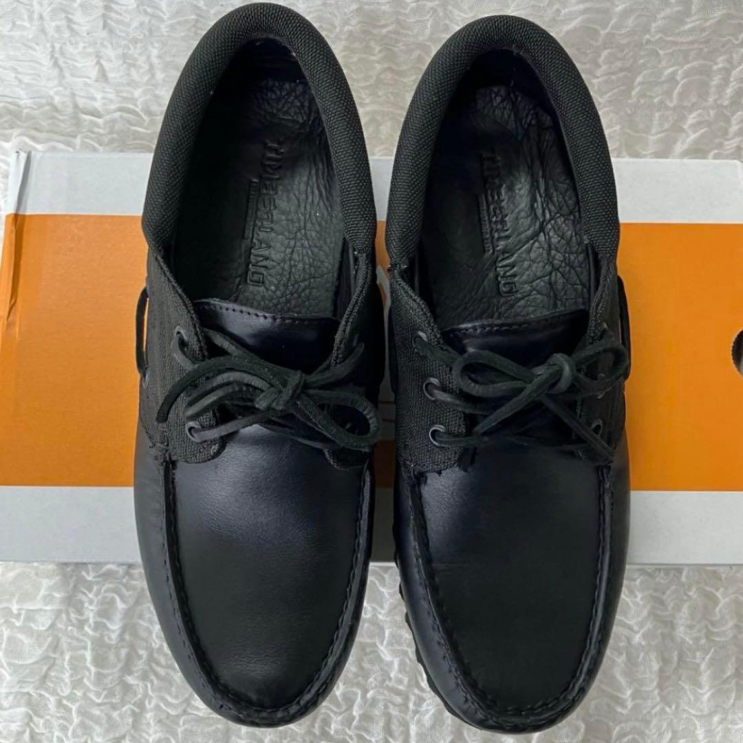 ティンバーランド スリーアイ ボートシューズ ブラック 26cm