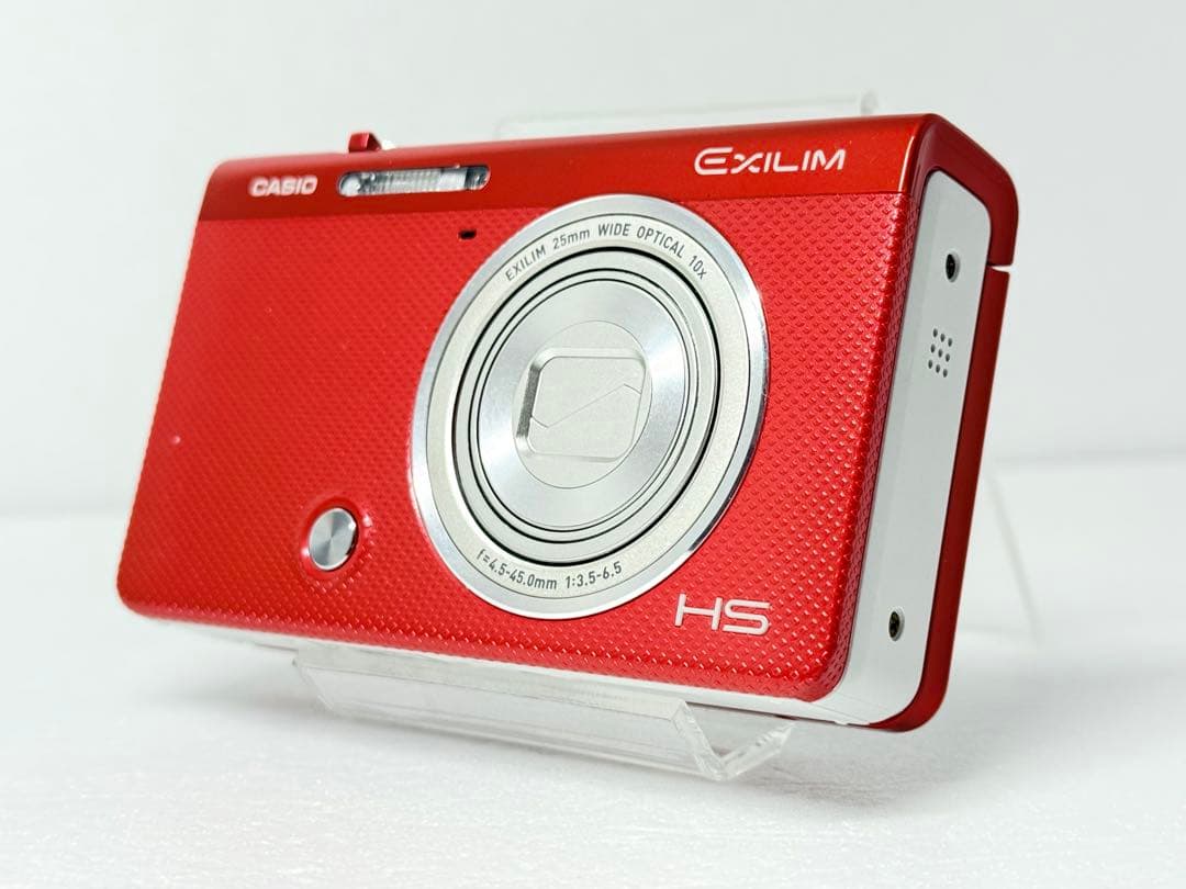CASIO EX-ZR62 レッド 動作確認済 コンデジ 自撮り　wifi転送可