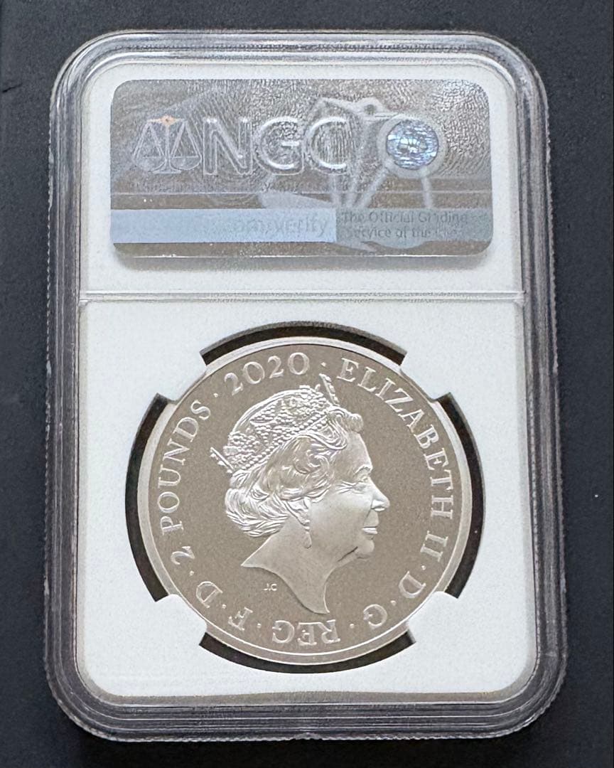 2020年 英国 デビッド・ボウイ 1oz シルバープルーフNGC PF70