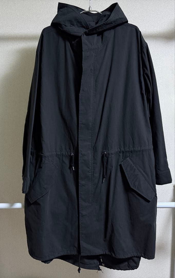 ADAM ET ROPEモッズコート/コットン/ライナー付き/ボア