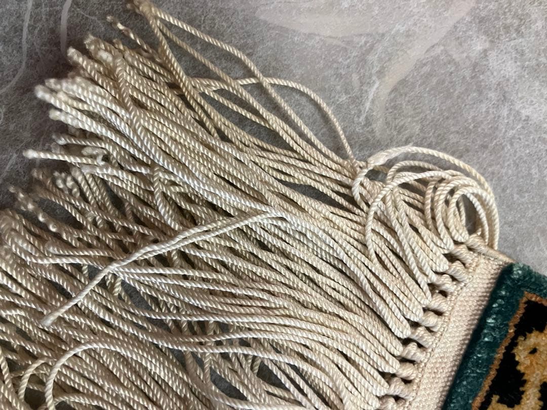 オリエンタル　エキゾチック　上海　シルク　絹ラグ　カーペット