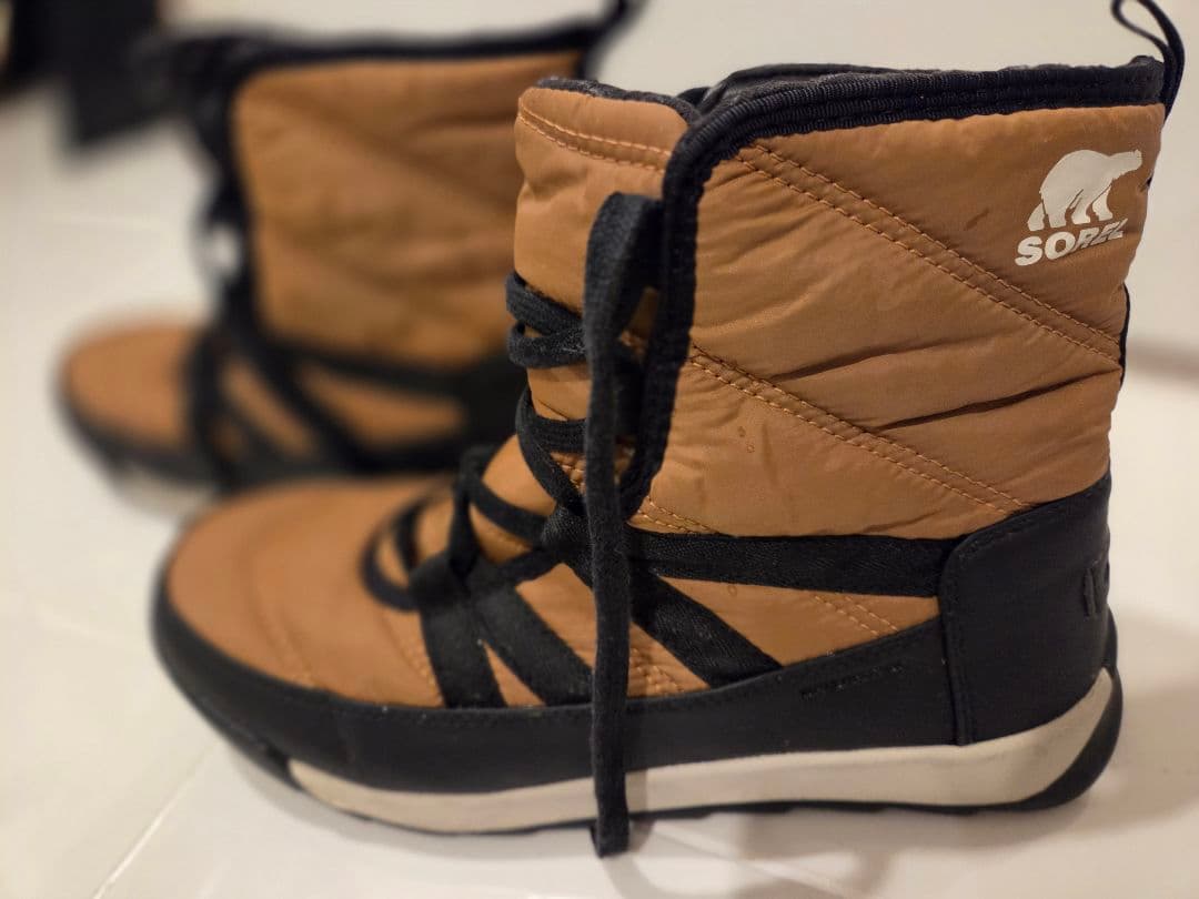 SOREL ブラウン レースアップブーツ