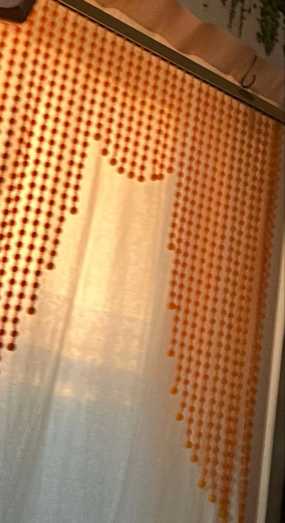 昭和レトロ　カラー玉のれん