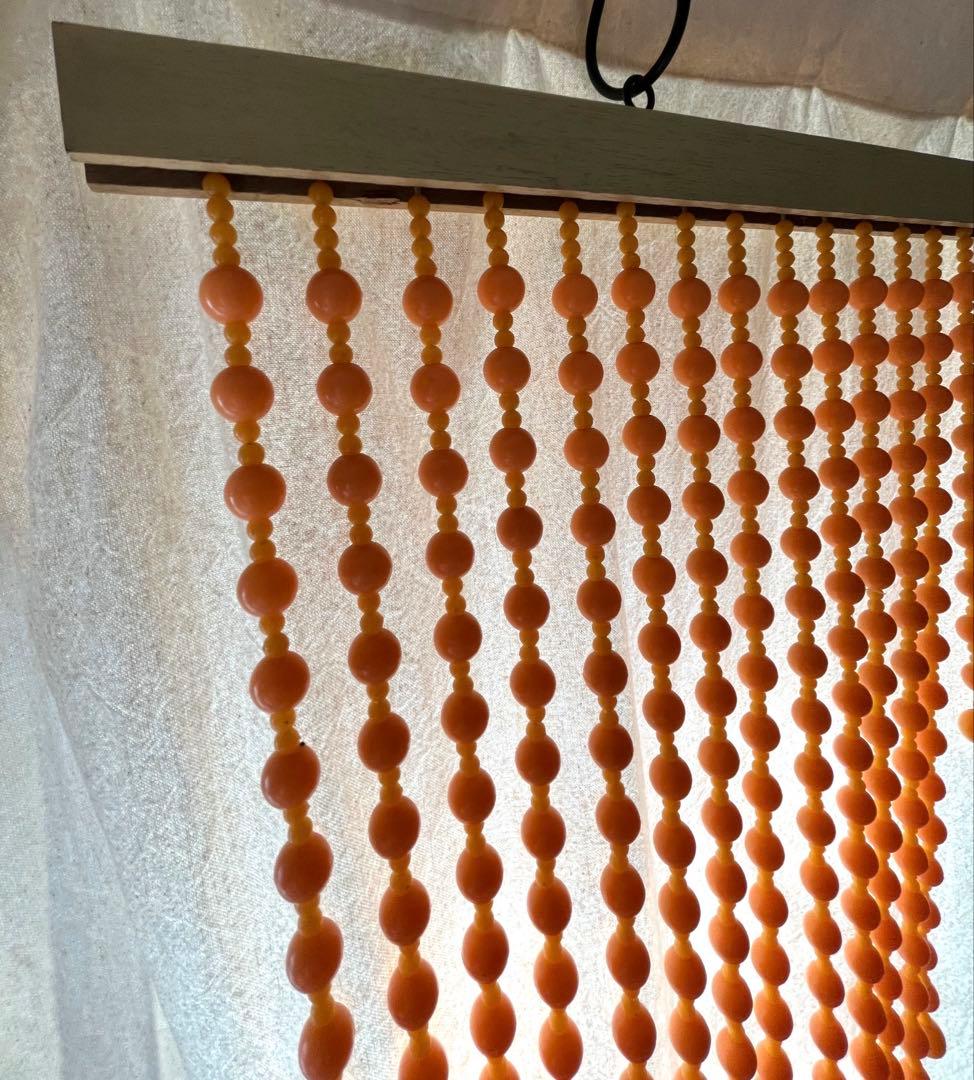 昭和レトロ　カラー玉のれん