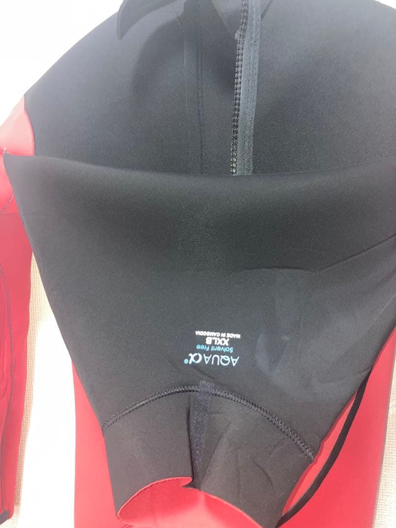 RSS⭐️XXLBサイズロングチェストジップセミドライウェットスーツ5/3㎜