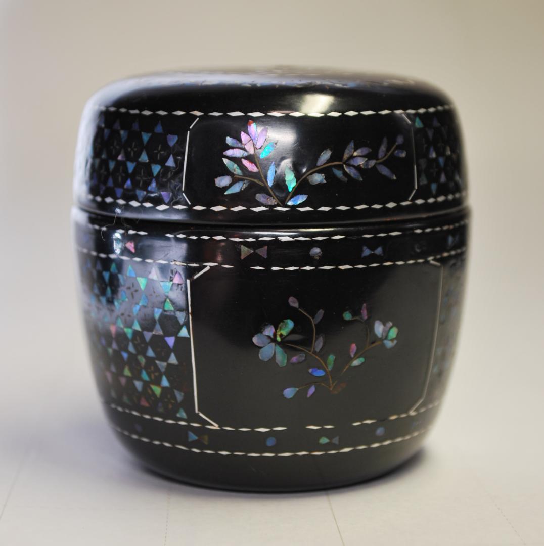 香合　棗　セット　木製　螺鈿細工　漆塗り