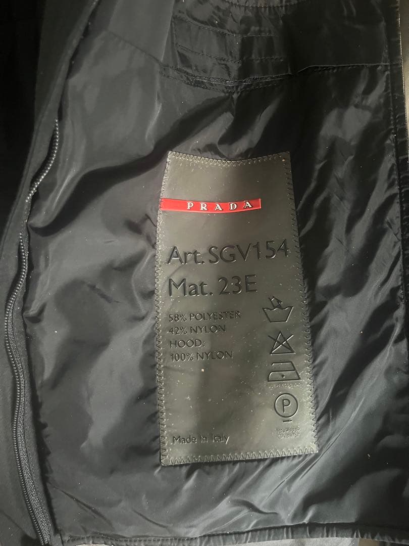 PRADA ロングジャケット 48 取り外しライナー付