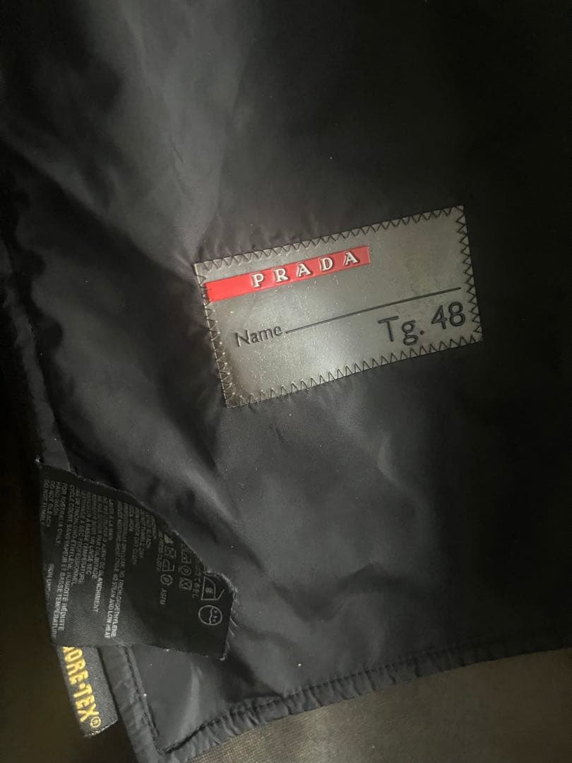 PRADA ロングジャケット 48 取り外しライナー付