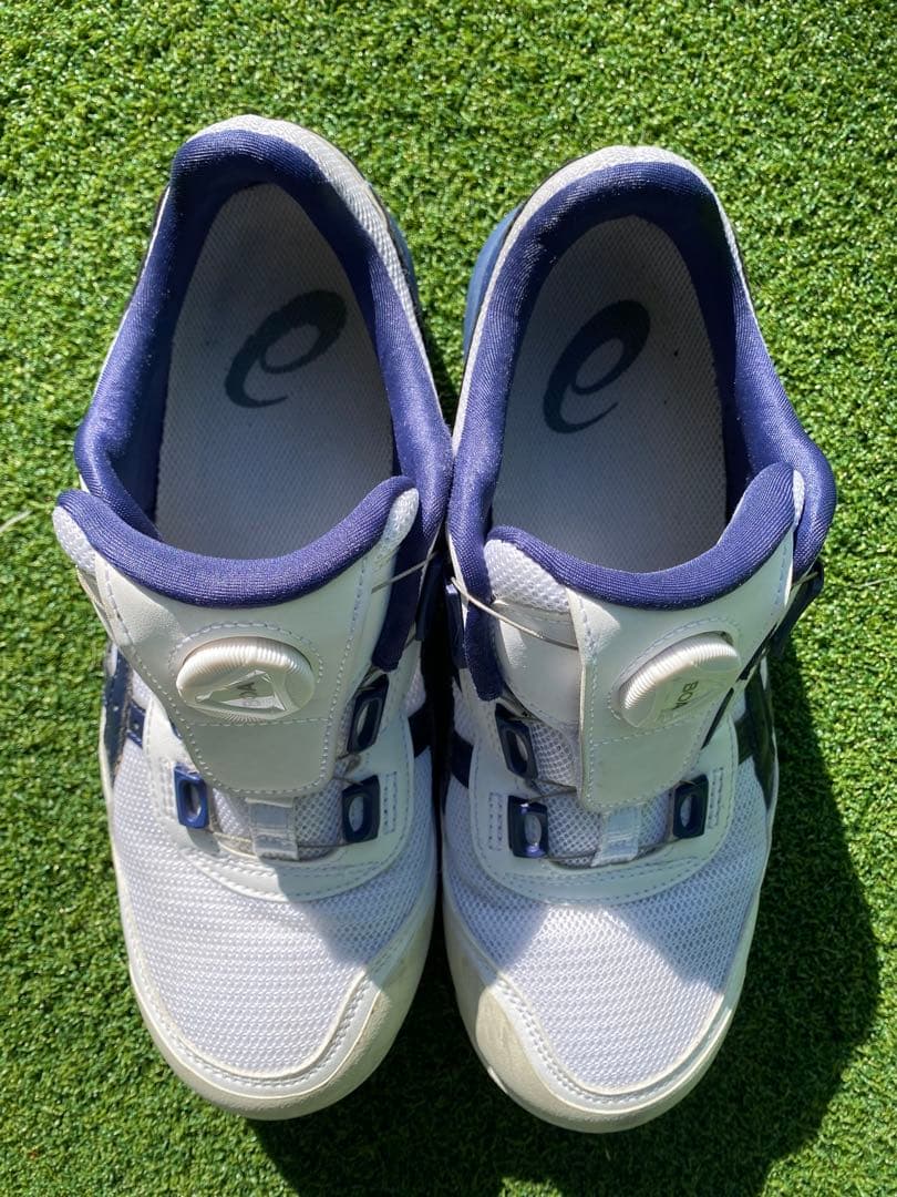 アシックス　BOA安全靴 ホワイト/ネイビー