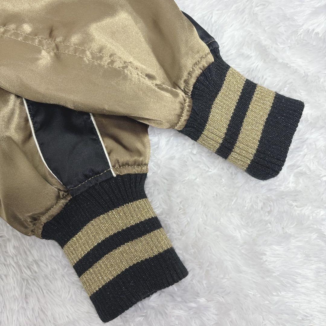 ヒステリックグラマー　ヒスガール スカジャン バイクガール 黒×金　アウター