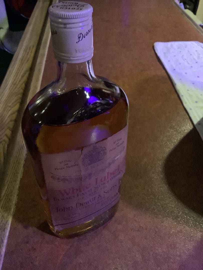 「デュワーズ ホワイトラベル」 ウイスキー 750ml ビンテージボトル