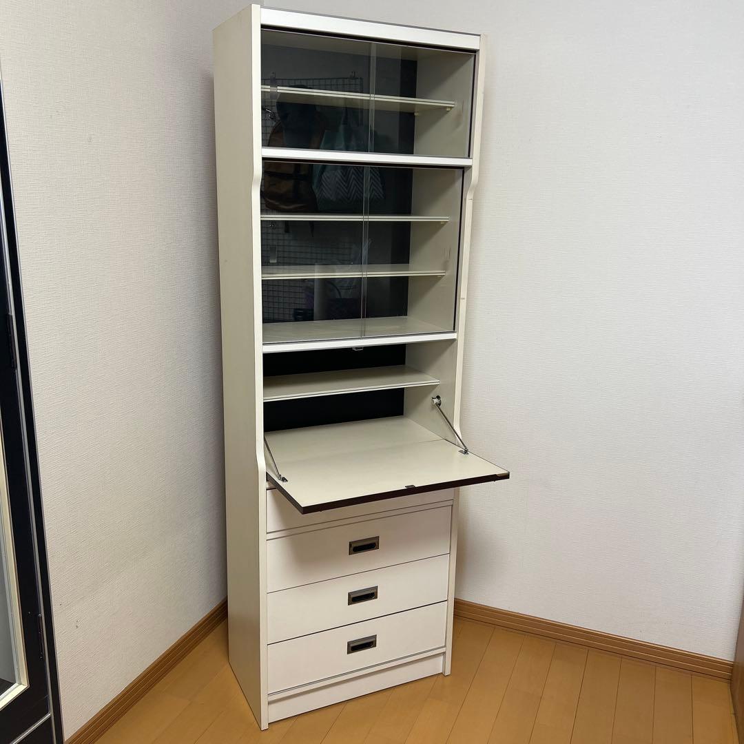 昭和レトロ レトロポップ 食器棚 ガラス