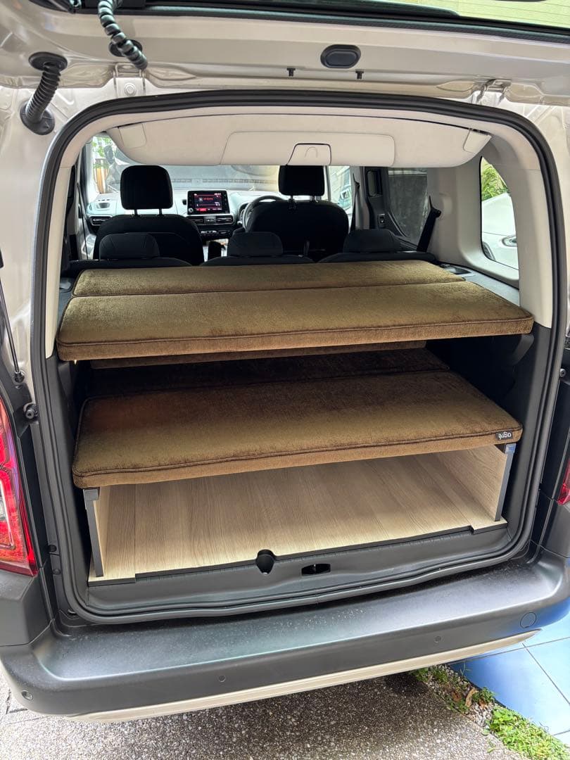 ベルランゴ、リフター純正agreベッドキットシステム【5人乗り用】