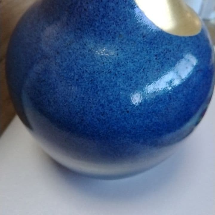 九谷焼花瓶　九谷庄三洞　武腰一憲作　梅花図陶器花瓶 木箱付き