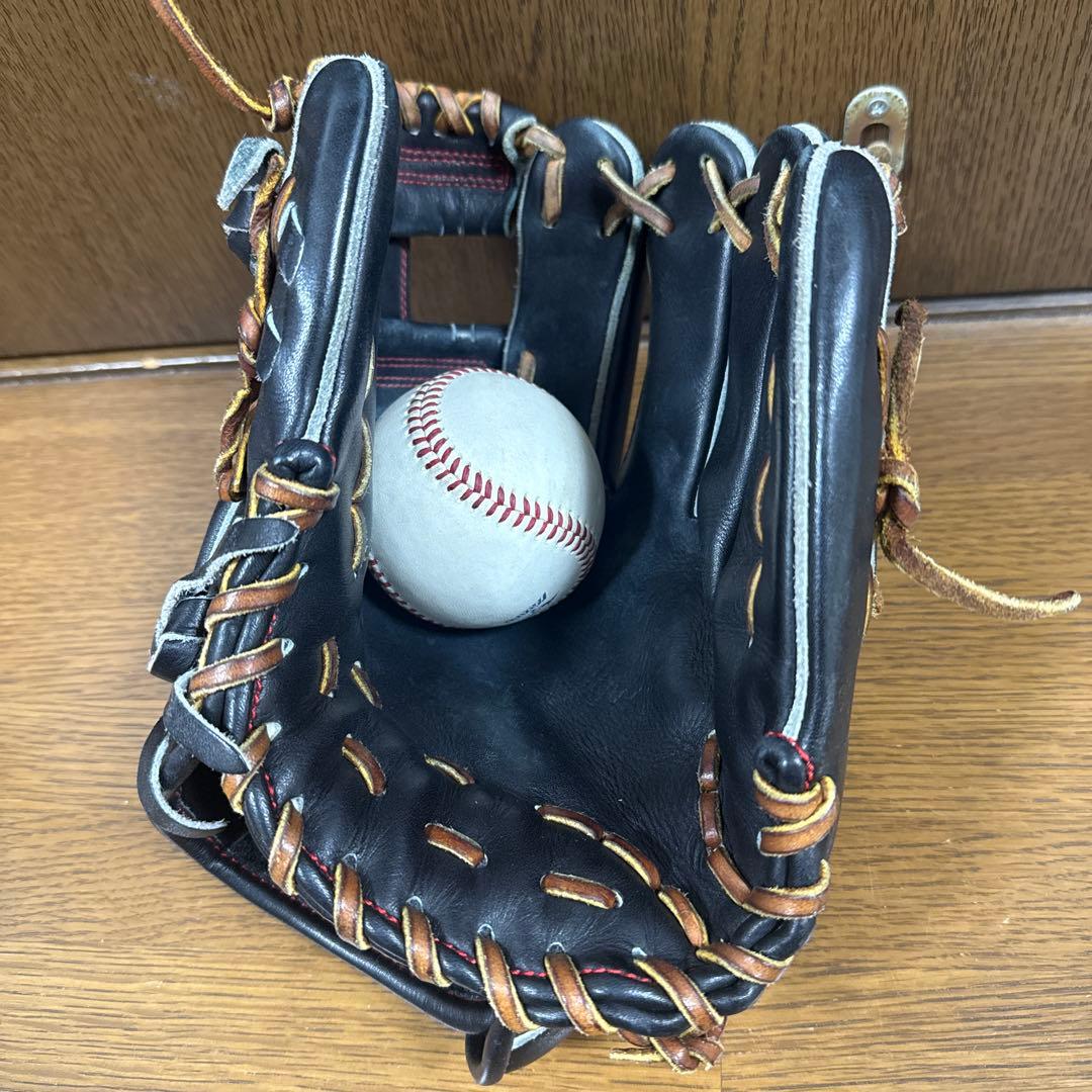 リュウ　ryu グローブ　硬式　グラブ　内野手　ブラック