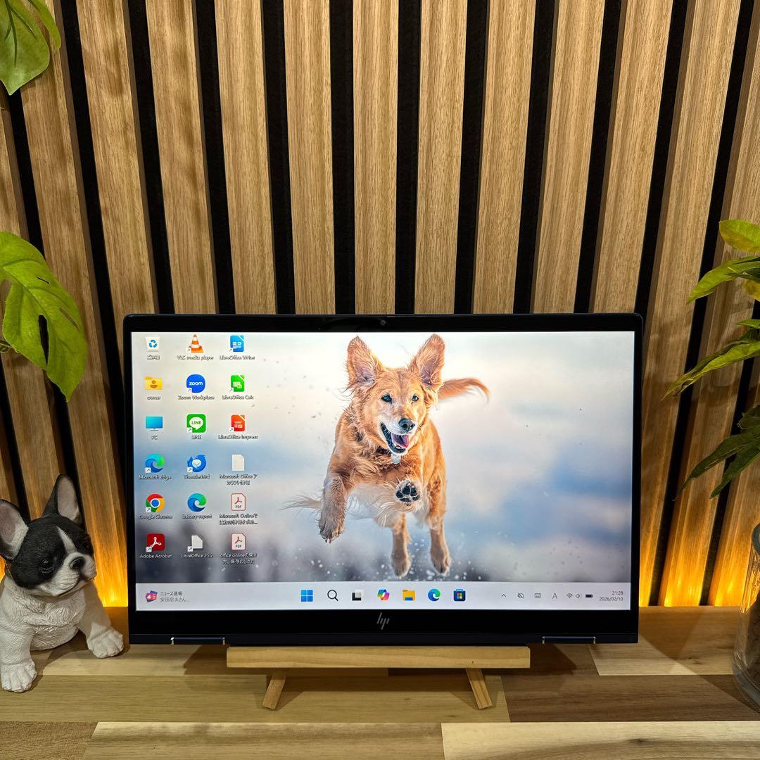 準美品 希少2in1タッチパネル式‼️HP☘LTE☘メモリ16GB☘ノートパソコン