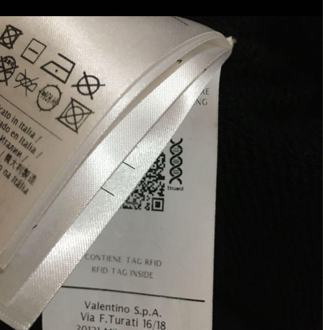 VALENTINO ブラック Vロゴ トレーナー M