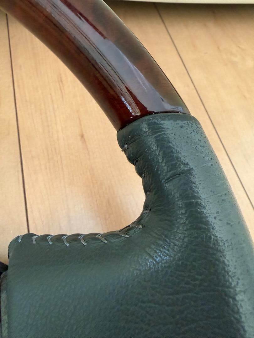 ゴリラ　トヨタ　ランドクルーザー70 ステアリング　ウッドレザーハンドル